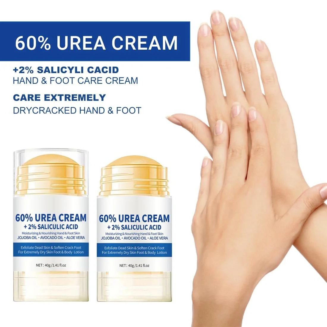 Крем для ног Увлажняющий против трещин с 60% мочевиной 1 шт., фото №5