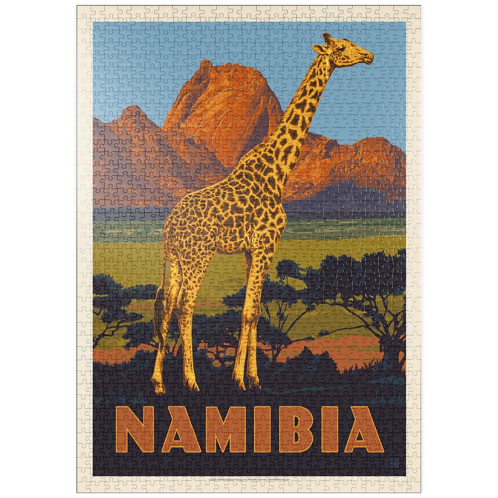 Пазл MyPuzzle Special Collection by Anderson Design Group Namibia, Africa, Vintage Poster 1000 деталей, фото №1