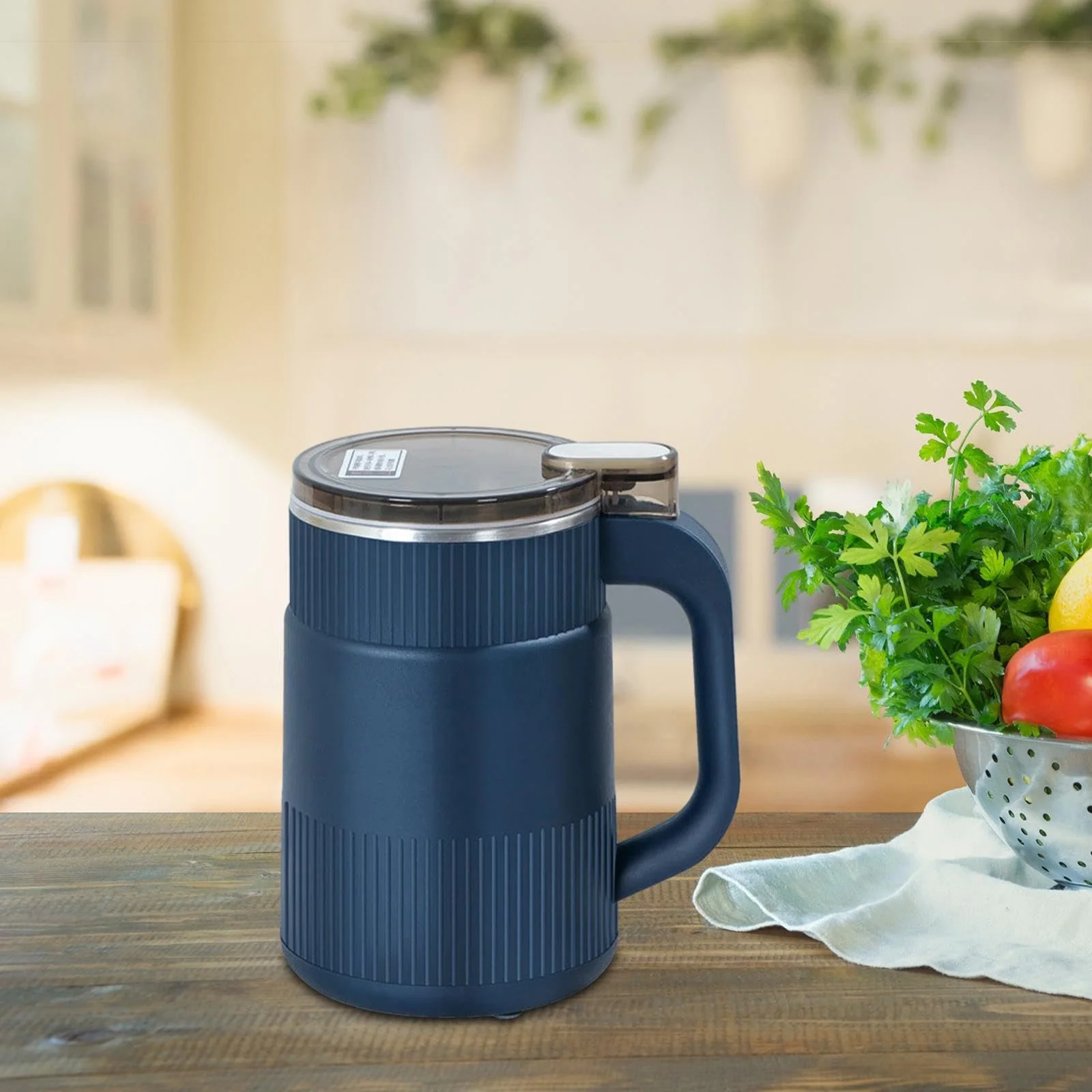 Електрична Кавомолка perfk EU Адаптер Багатофункціональна для магазинів кафе Синя, фото №5