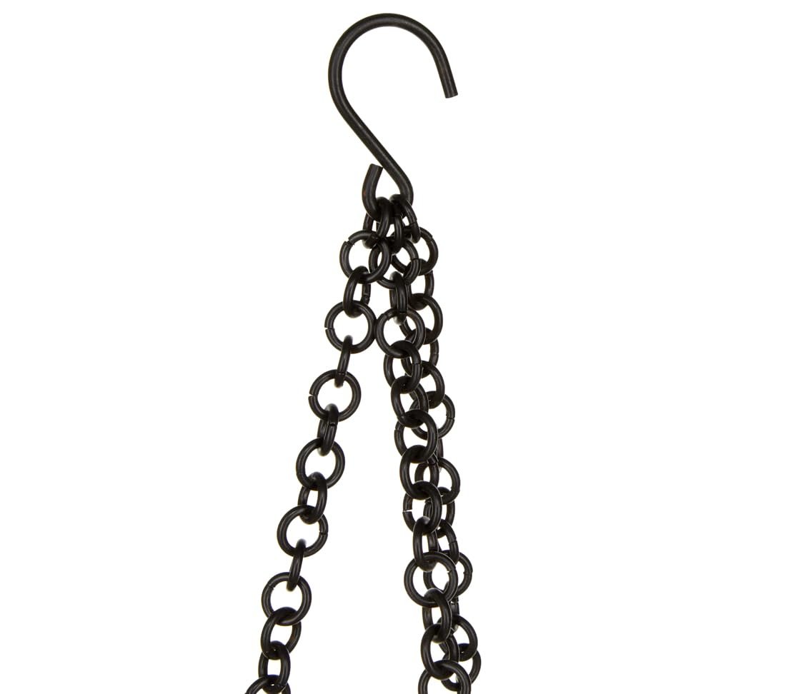 Підвісний кошик Vasar Морозостійкий 25 см 19 см Пластик Помаранчевий / Теракотовий, фото №2