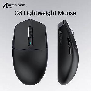 Мышь Attack Shark G3 Black 25000DPI PAM3311 Wireless Bluetooth synthetic.ua - Фото 1