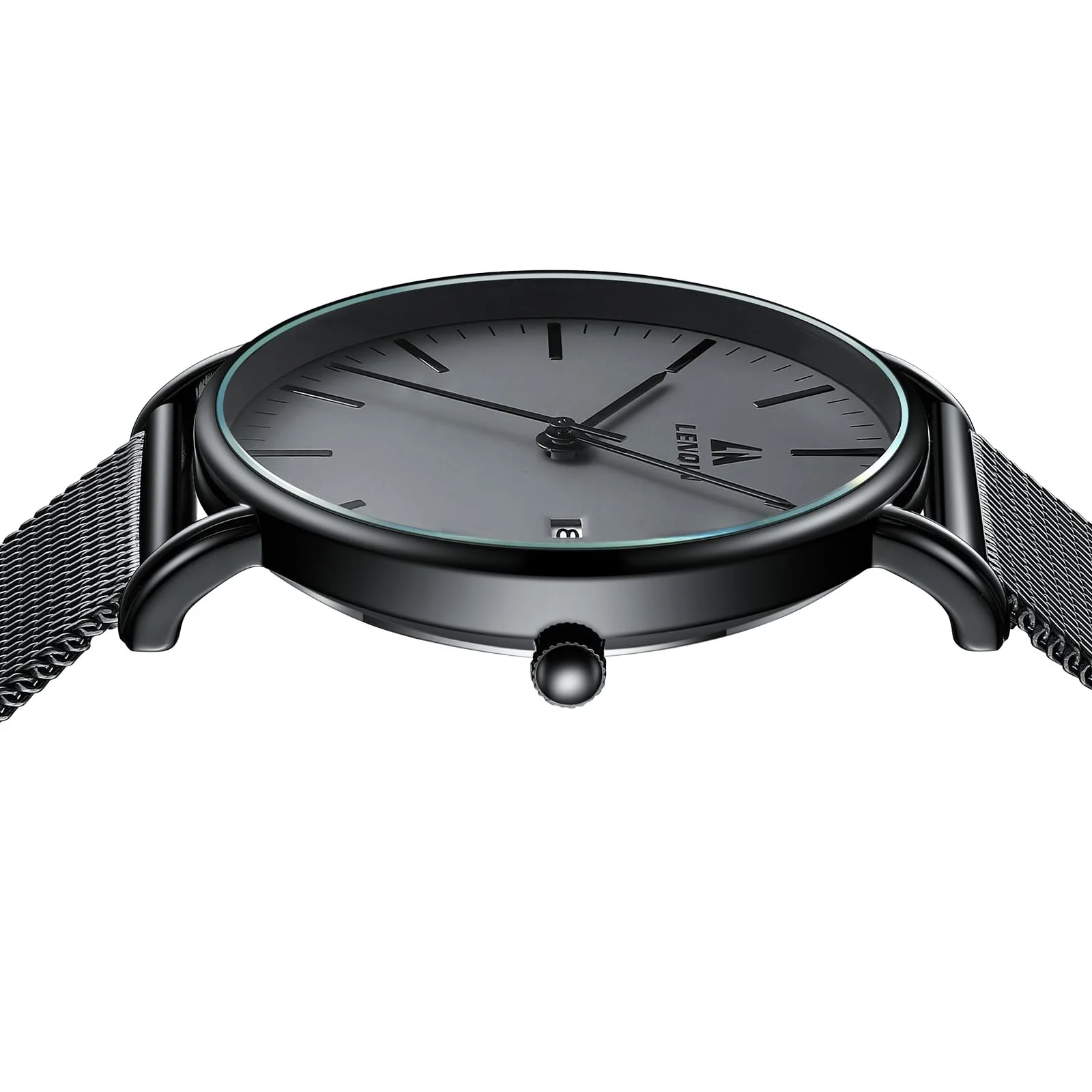 Часы LENQIN Мужские из нержавеющей стали Кварцевые Аналоговые 30М водонепроницаемые с датой, фото №5 Часы LENQIN Мужские из нержавеющей стали Кварцевые Аналоговые 30М водонепроницаемые с датой, фото №5