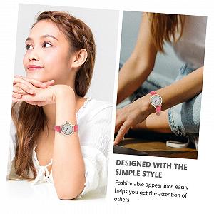 Жіночий наручний годинник Healvian Waterproof Belt Watch, водонепроникний, PU, білий synthetic.ua - Фото 1