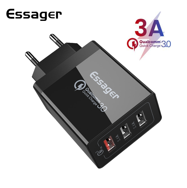 Зарядное устройство Quick Charge 3.0 ESSAGER USB 30Вт, фото №1