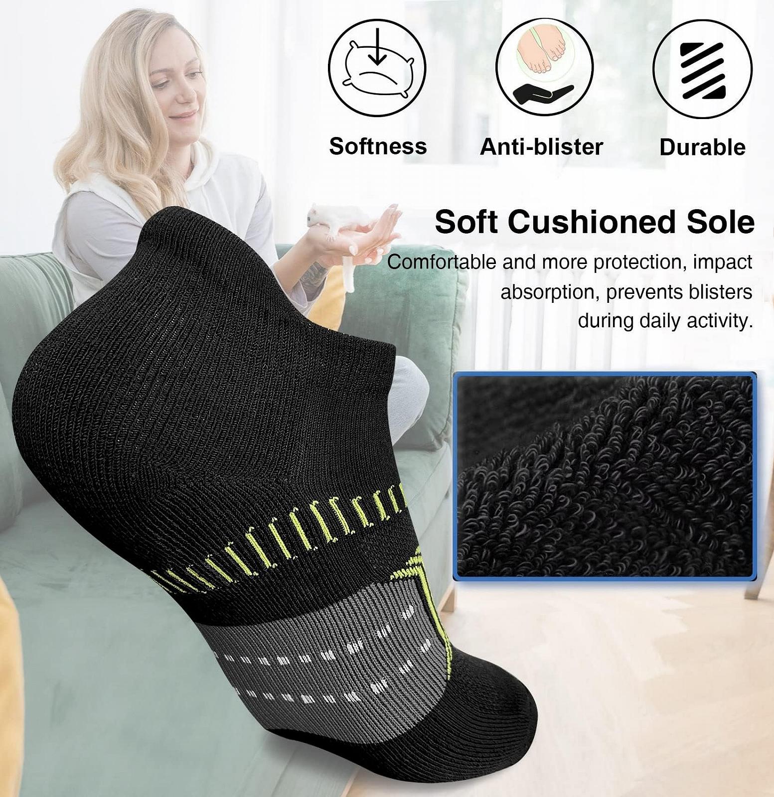 Жіночі шкарпетки Trainer Short Sports Socks з петлею на п'яті, 5 пар, 35-38/39-42, фото №5