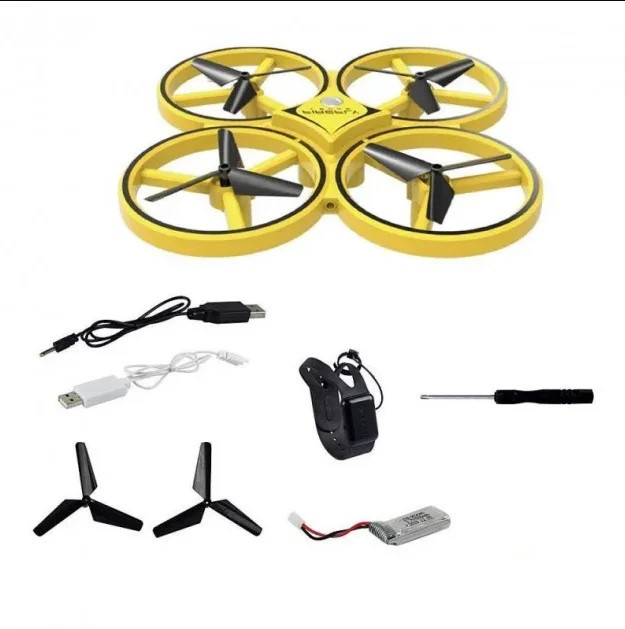 Квадрокоптер Tracker 001 керування з руки Black 4 00098, фото №6