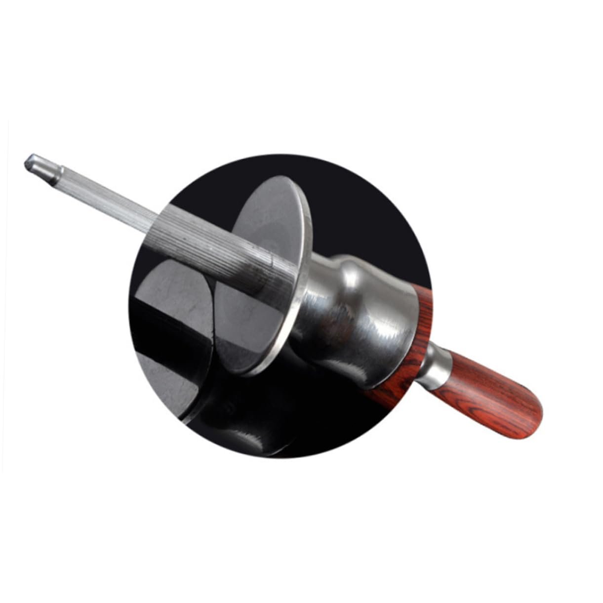 Точилка кухонная Mobestech с деревянной ручкой 1 шт. Нескользящая, фото №7