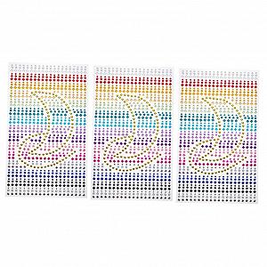 Стрази для нігтів Без бренду 3 аркуші - Фото 1