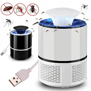 Ловушка уничтожителя для комаров Mosquito Killer Lamp электрическая лампа убийца работает от USB - Фото 1
