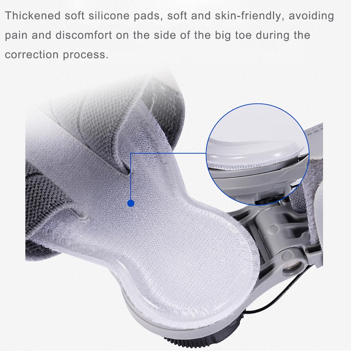 Коректор кісточки великого пальця стопи для чоловіків і жінок, регульована шина, фото №4
