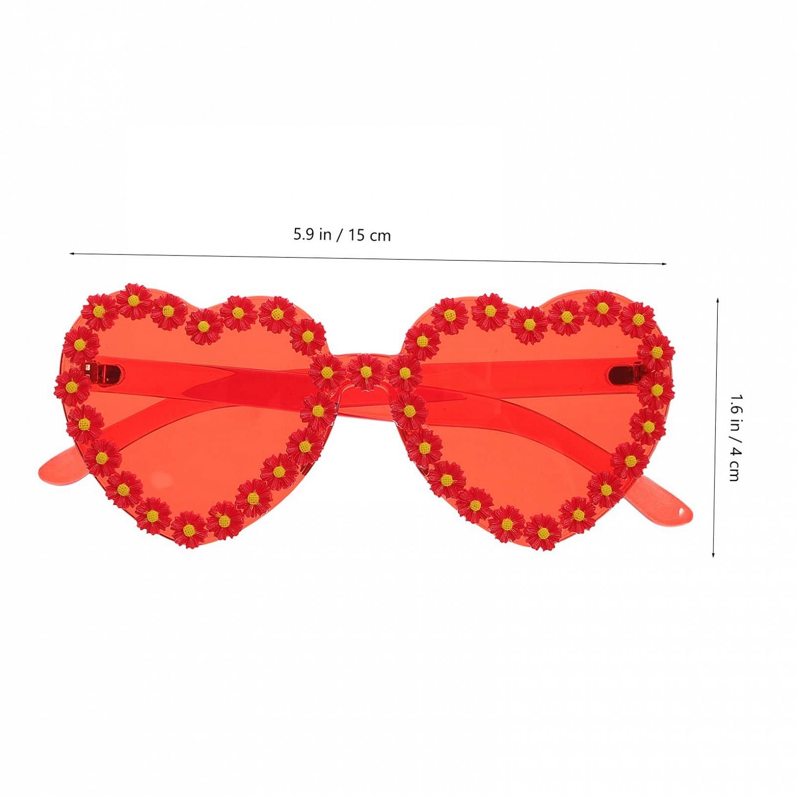 Сонцезахисні окуляри Серце (2 шт.) PACKOVE Ретро ромашка, фото №9