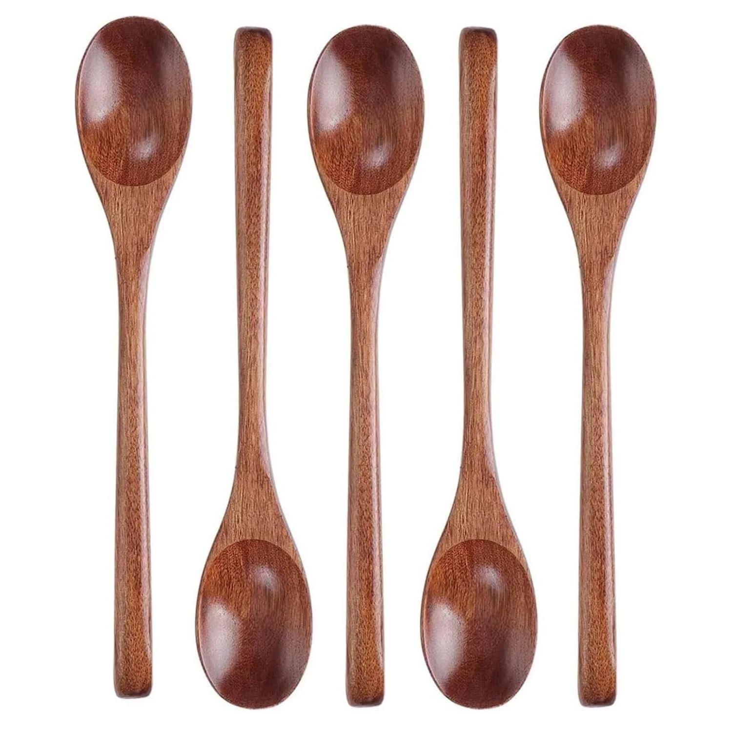 Ложка кухонна Japanese Korean з довгою ручкою 23.5 см, дерев'яна, для кави, для змішування, фото №1