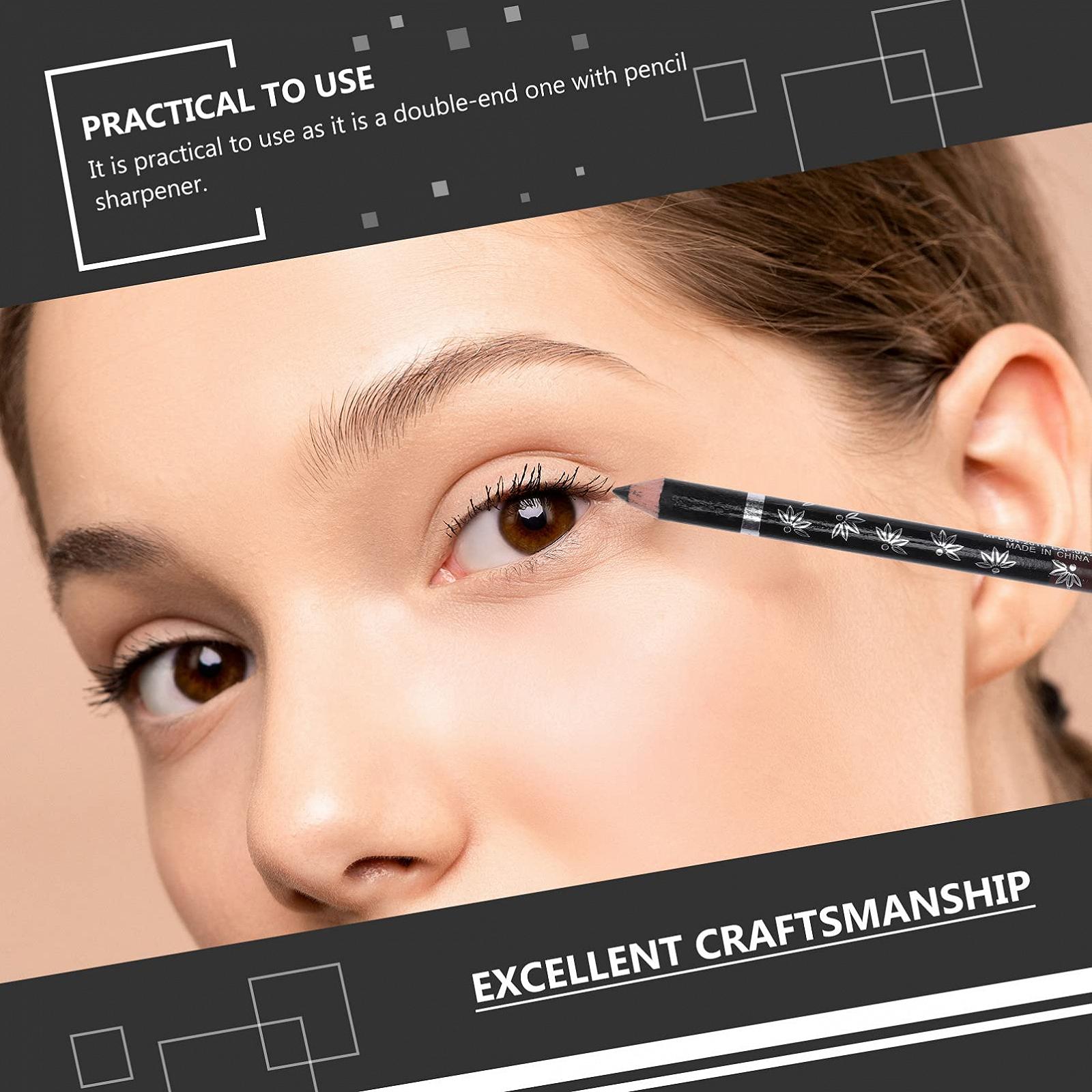Карандаш для бровей Minkissy с точилкой Двойной наконечник 4 шт., фото №6