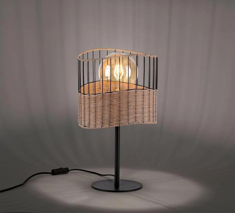 Настільна лампа Just Light Boho 1x E27 25x42 см чорна, фото №7