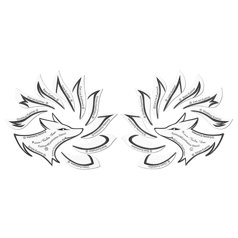 Набір трафаретів для макіяжу очей ikasus., фото №4