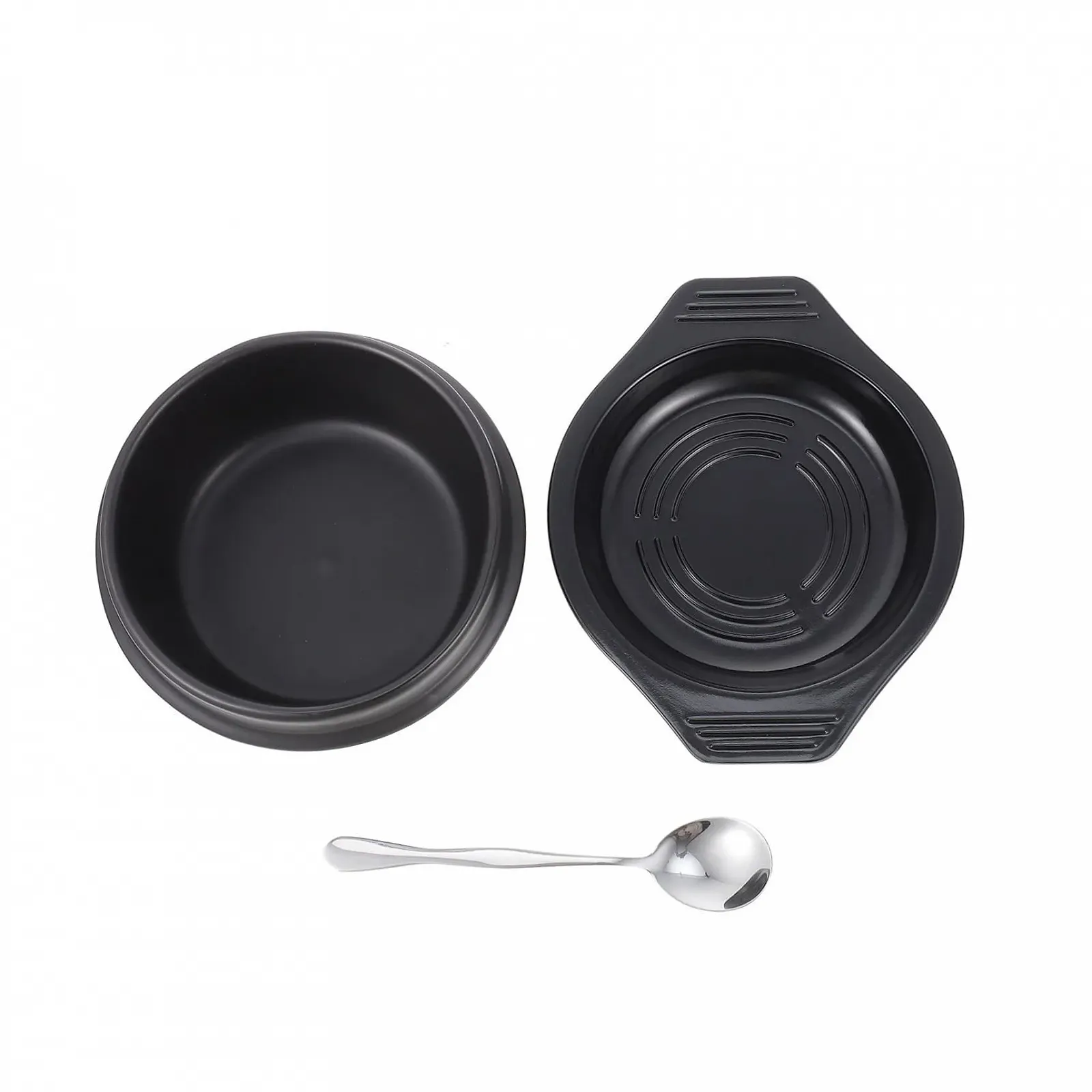 Горшок для бибимбапа VALICLUD керамический с подносом и ложкой 1100 мл, фото №1