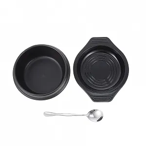 Горшок для бибимбапа VALICLUD керамический с подносом и ложкой 1100 мл - Фото 1