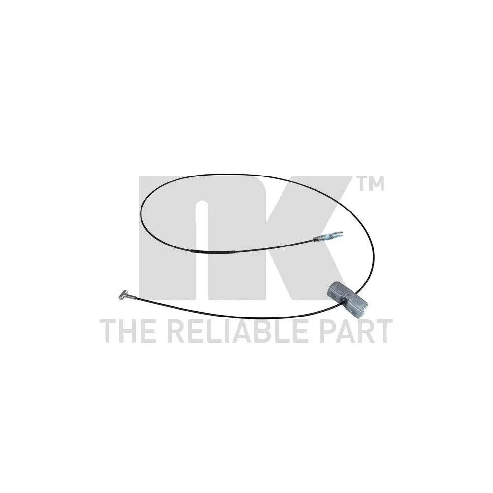 Трос стоянкового гальма NK 9036115 для NISSAN OPEL RENAULT VAUXHALL, центральний, фото №1