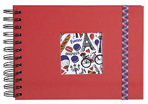 Фотоальбом спиральный Exacompta FRENCH'CLASS 15133E 150 фотографий 50 белых страниц 32 x 22 см Красный synthetic.ua - Фото 1