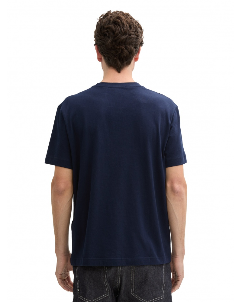 Футболка MEN'S  1045631-10668 Tom Tailor Темно-синій M, фото №2