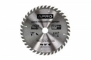 Диск пильный по дереву Apro 180 x 22,220мм 40T - Фото 1