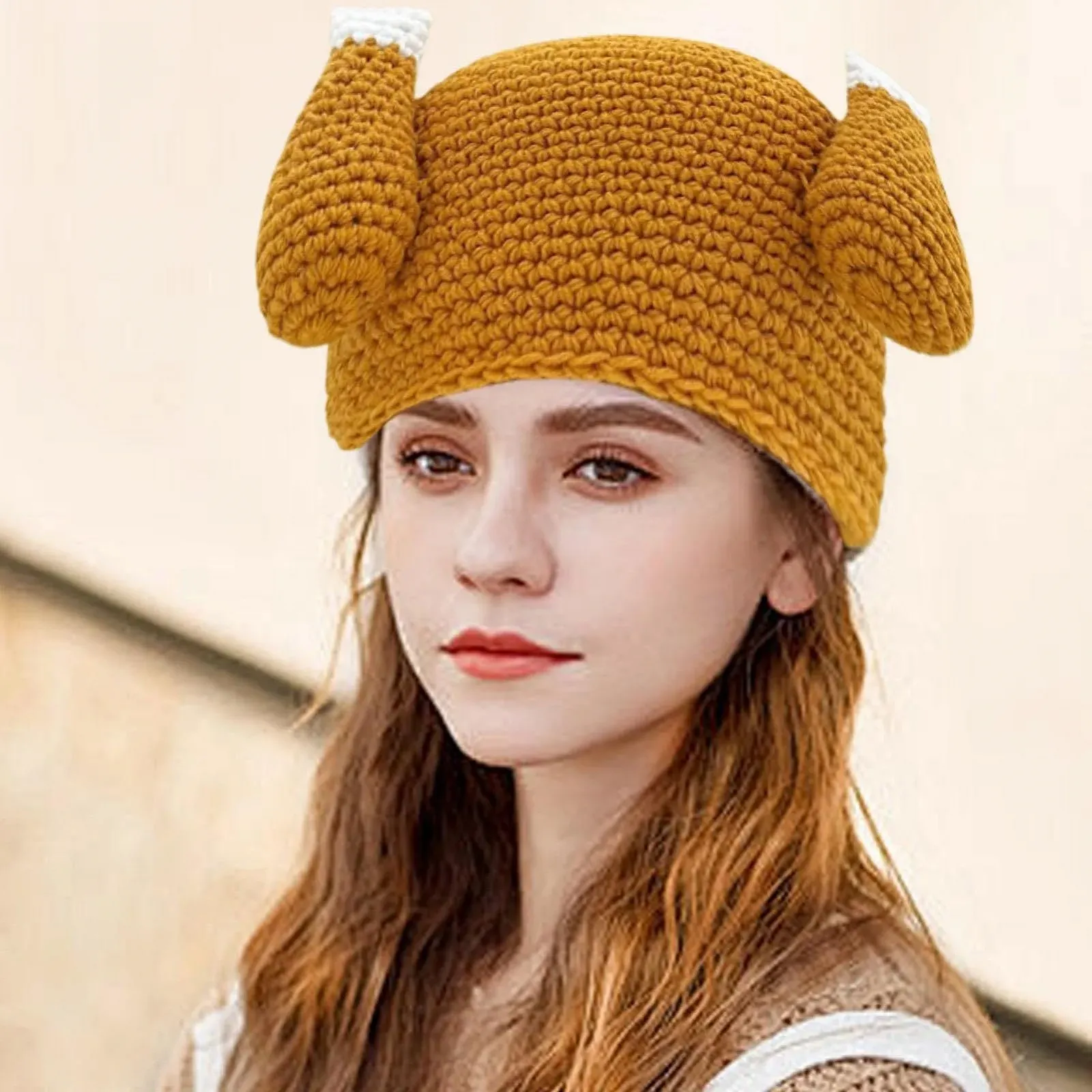 Шапка-индейка на День благодарения Baoqifong, вязаная, фото №6 Шапка-индейка на День благодарения Baoqifong, вязаная, фото №6