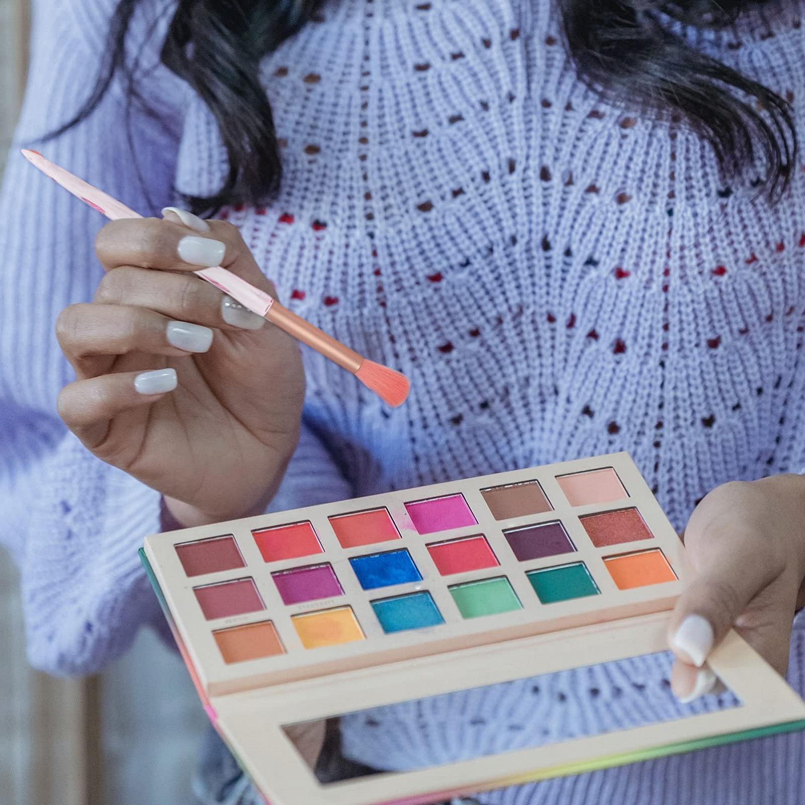 Кисть FRCOLOR для подводки глаз, 10 шт., кисти для макияжа, кисти для макияжа для женщин, набор косметических кистей, набор кистей для макияжа, кисть для пудры, основная кисть для рисования, нейлон, фото №3
