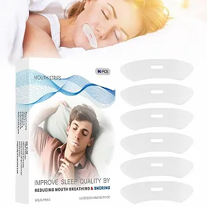 Стрічки для рота 90 шт. для сну, пластирі проти хропіння - Фото 1