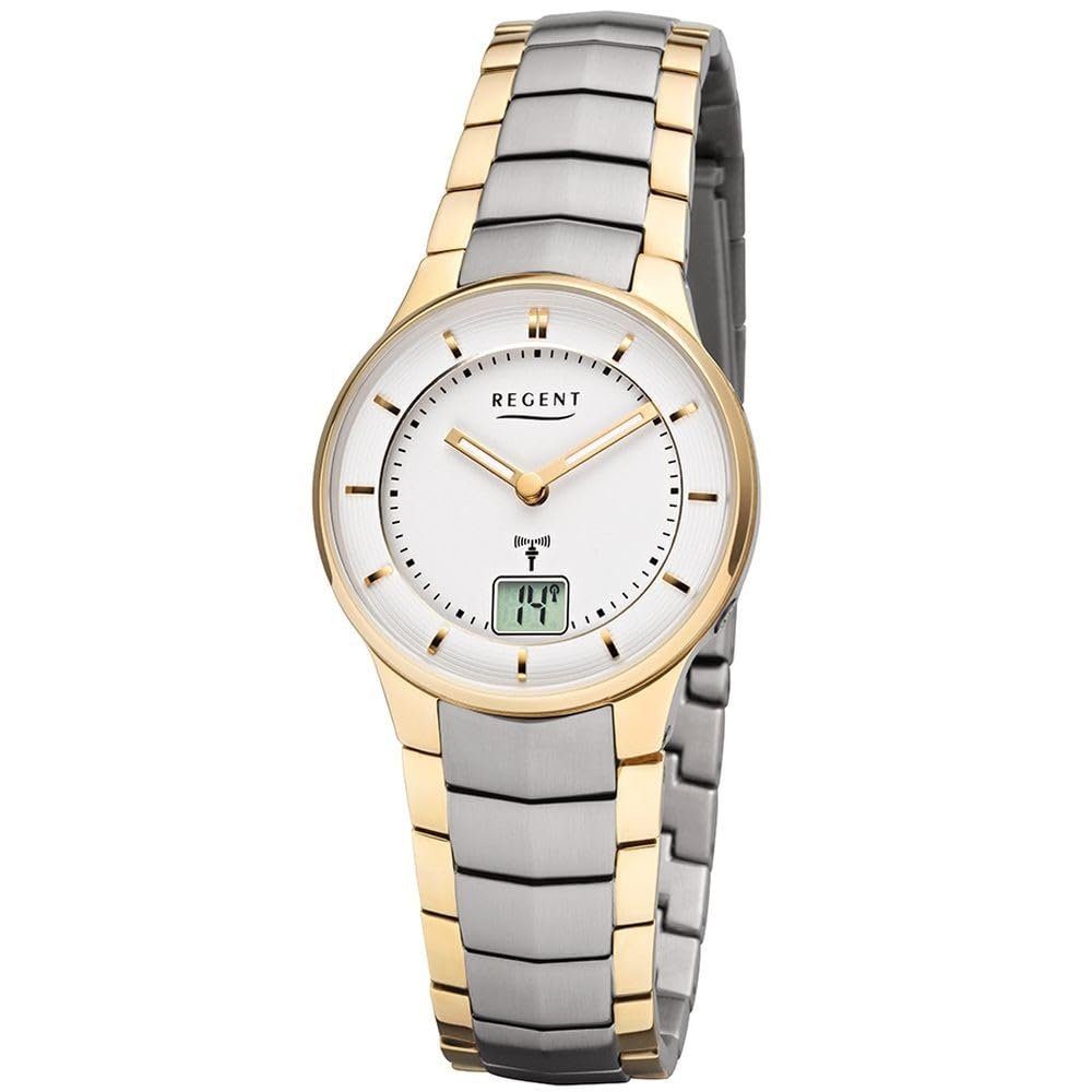 Женские радиоуправляемые часы Regent 30 мм, браслет, фото №1 Женские радиоуправляемые часы Regent 30 мм, браслет, фото №1