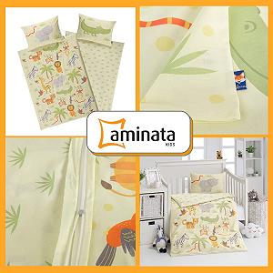 Комплект постільної білизни Aminata Kids Дитячий 100 x 135 см для дівчаток і хлопчиків, бавовна, бежевий, 100 x 135 см synthetic.ua - Фото 1