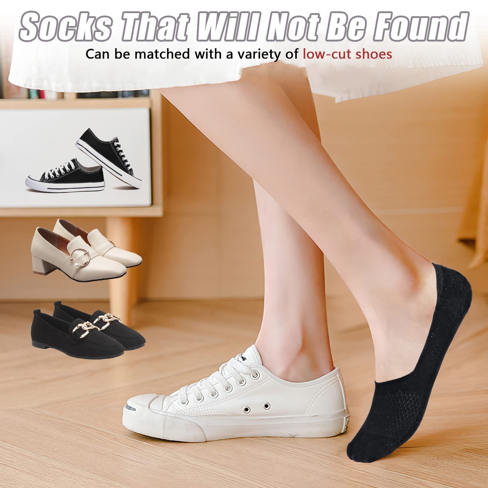 Носки TAGVO Invisible, 6 пар, фото №5