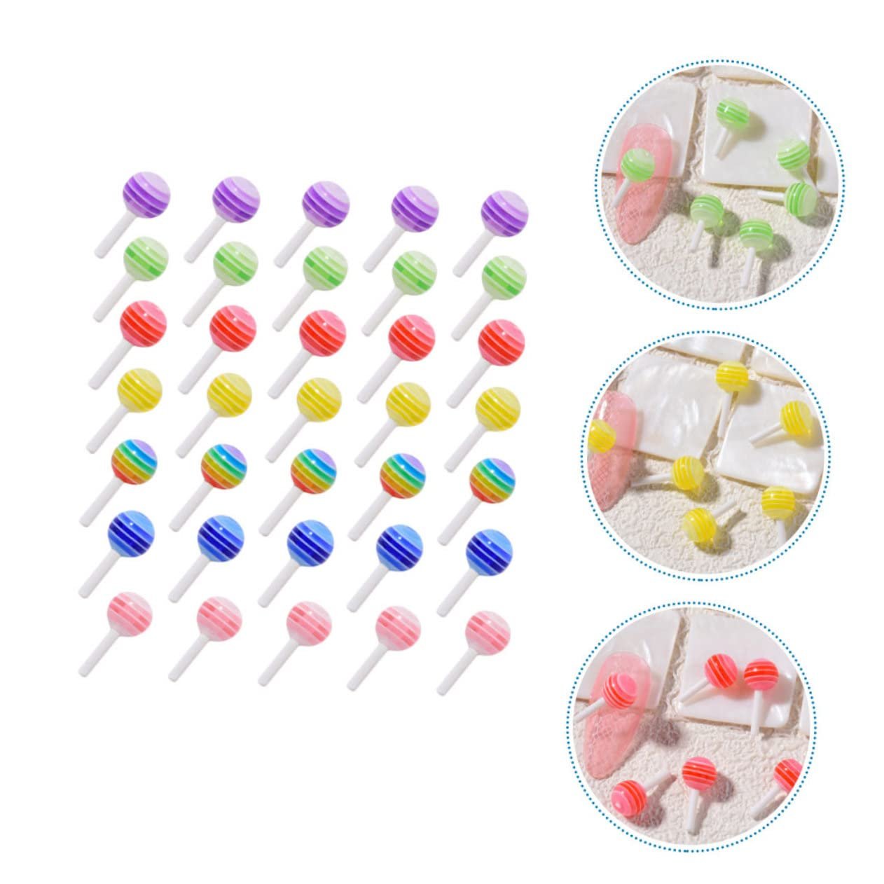 Подвески для ногтей в виде леденцов FRCOLOR, 200 шт., фото №2