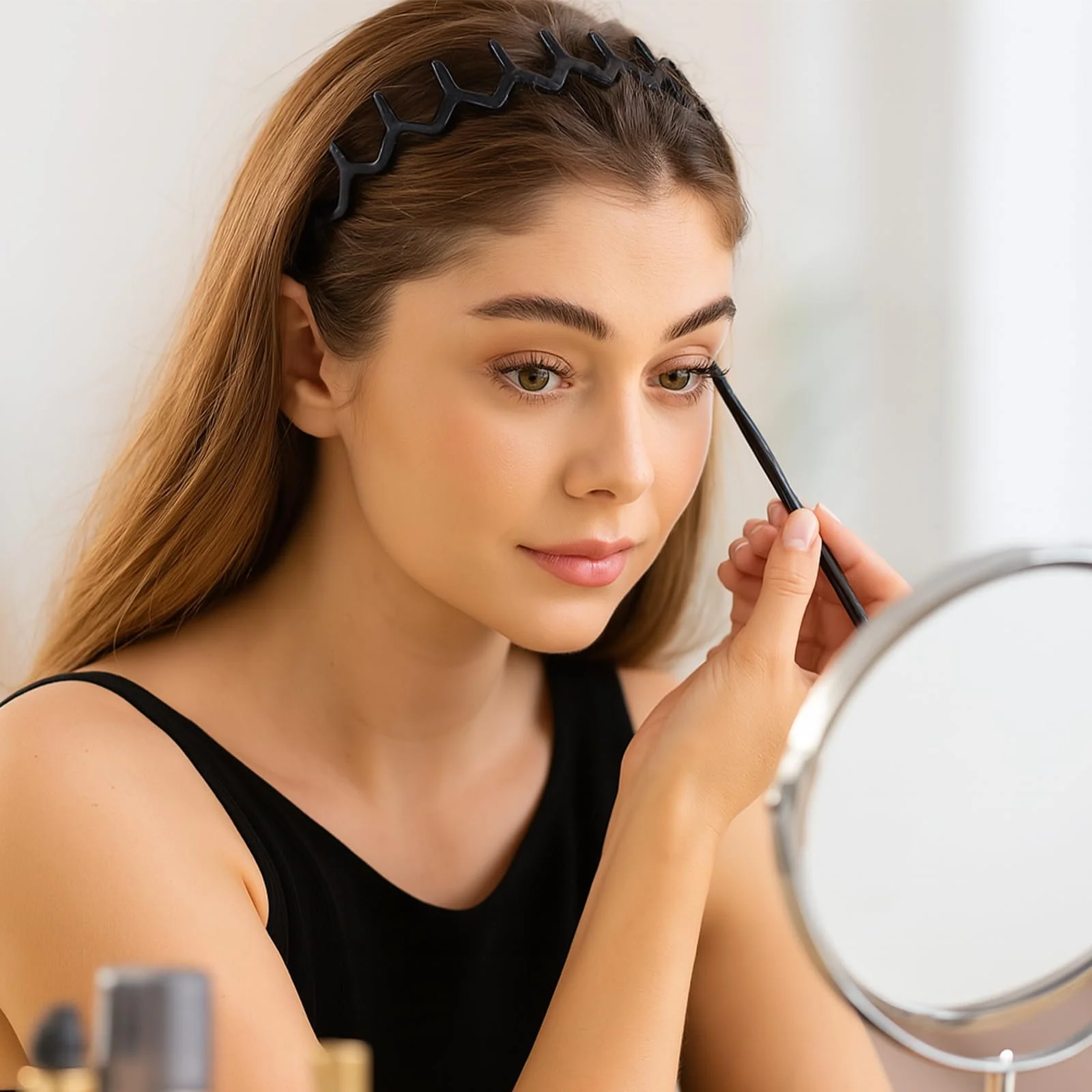 Обруч Пластиковий з Зубцями для Волосся 6 шт, фото №7