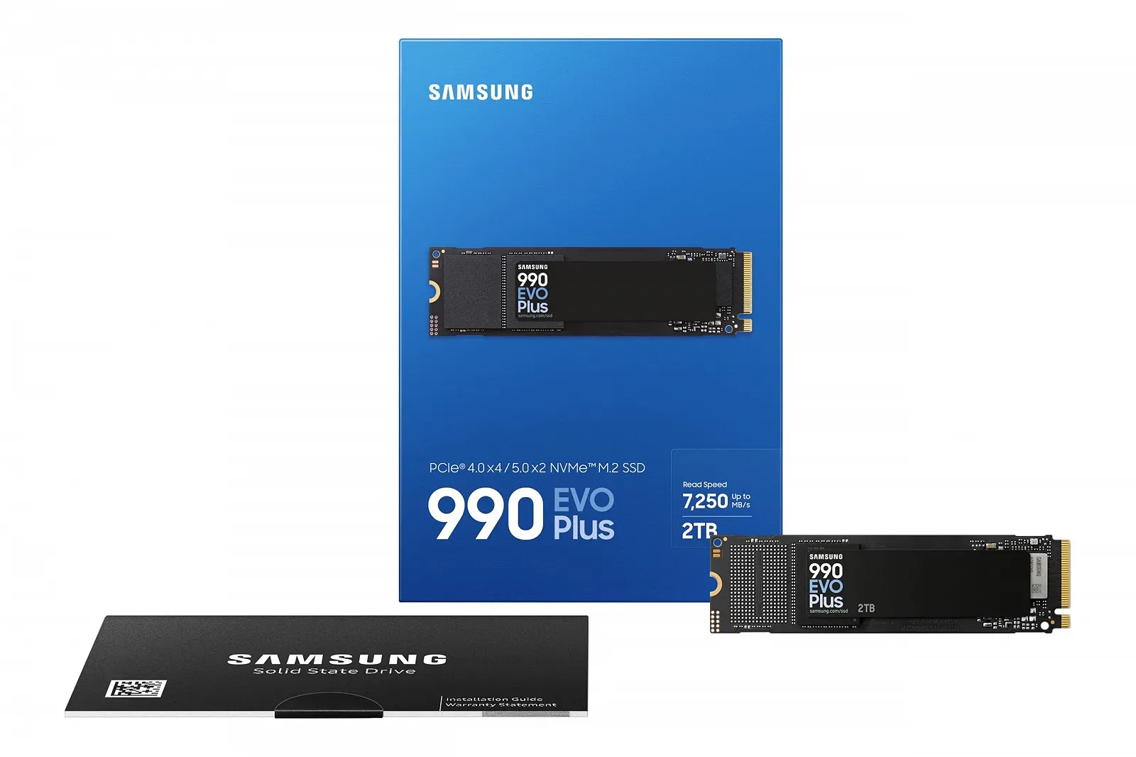 SSD-накопичувач Samsung 990 EVO Plus MZ-V9S2T0BW 2TB PCIe 4.0 x4 / PCIe 5.0 x2 NVMe 2.0 2280 7250 MB/s Read 6300 MB/s Write, фото №6 SSD-накопичувач Samsung 990 EVO Plus MZ-V9S2T0BW 2TB PCIe 4.0 x4 / PCIe 5.0 x2 NVMe 2.0 2280 7250 MB/s Read 6300 MB/s Write, фото №6