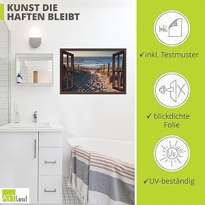 Наклейка на стіну ARTland T6BW Вікно на пляж 100х70 см ціна на synthetic.ua - Фото 1 Наклейка на стіну ARTland T6BW Вікно на пляж 100х70 см synthetic.ua - Фото 1