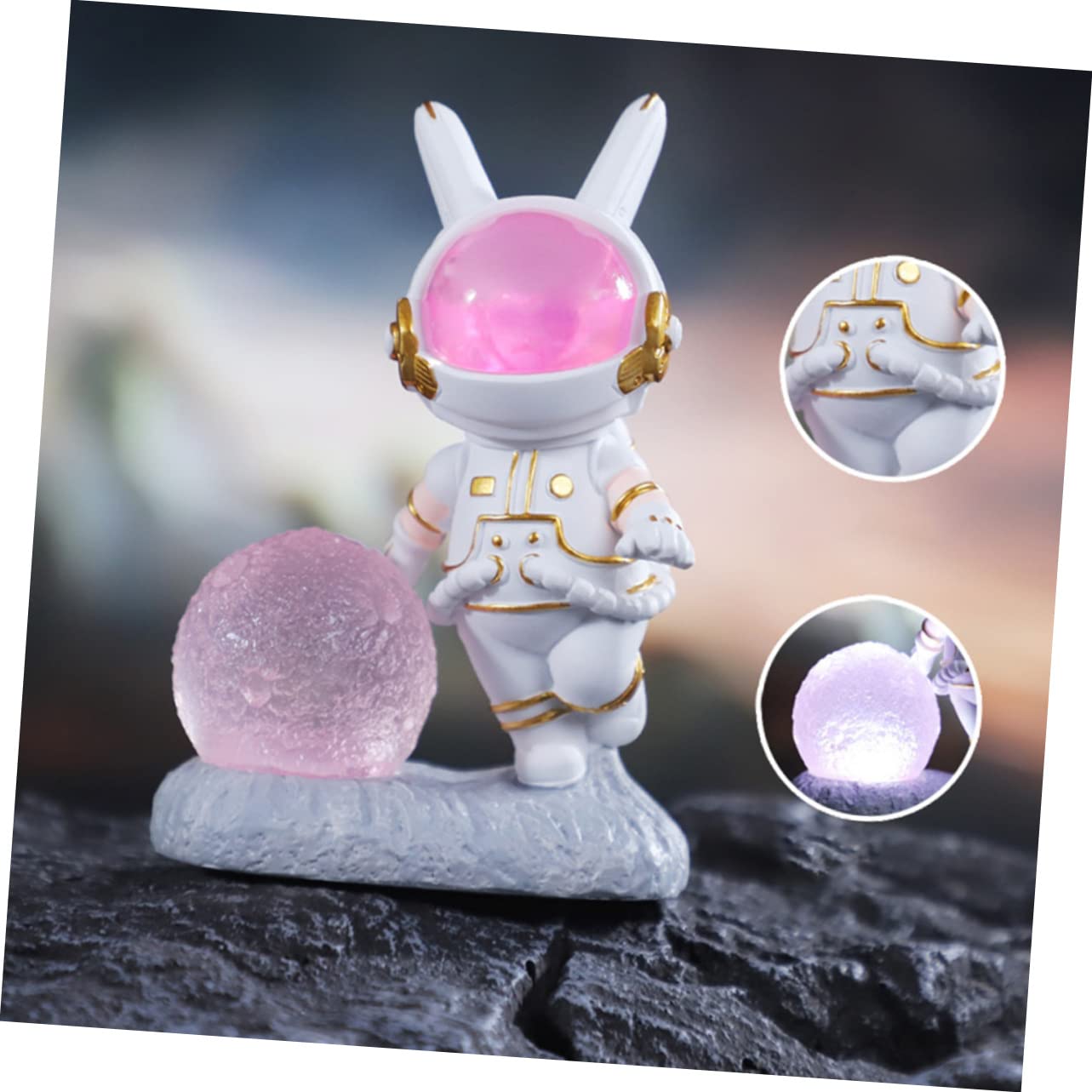 Нічник ibasenice Кролик настільна лампа дитяча пакунок з 2, фото №5