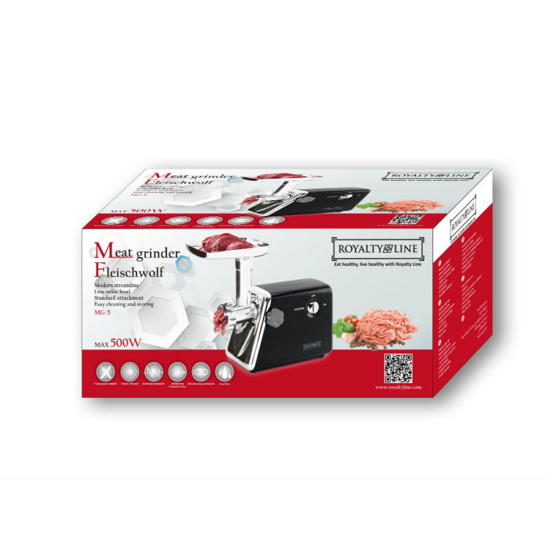 Мясорубка электрическая Royalty Line RL-MG5 500 Вт, фото №3