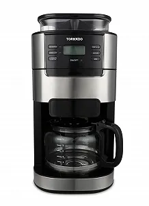Кавомашина Tornado TCM-1025A-GS з конічною кавомолкою 1.5 L 12 чашок Нержавіюча сталь - Фото 1