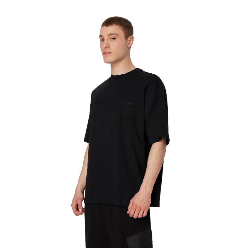 Джемпер-поло Armani Exchange Oversized Чоловічий з плотного бавовняного джерсі з логотипом, фото №1