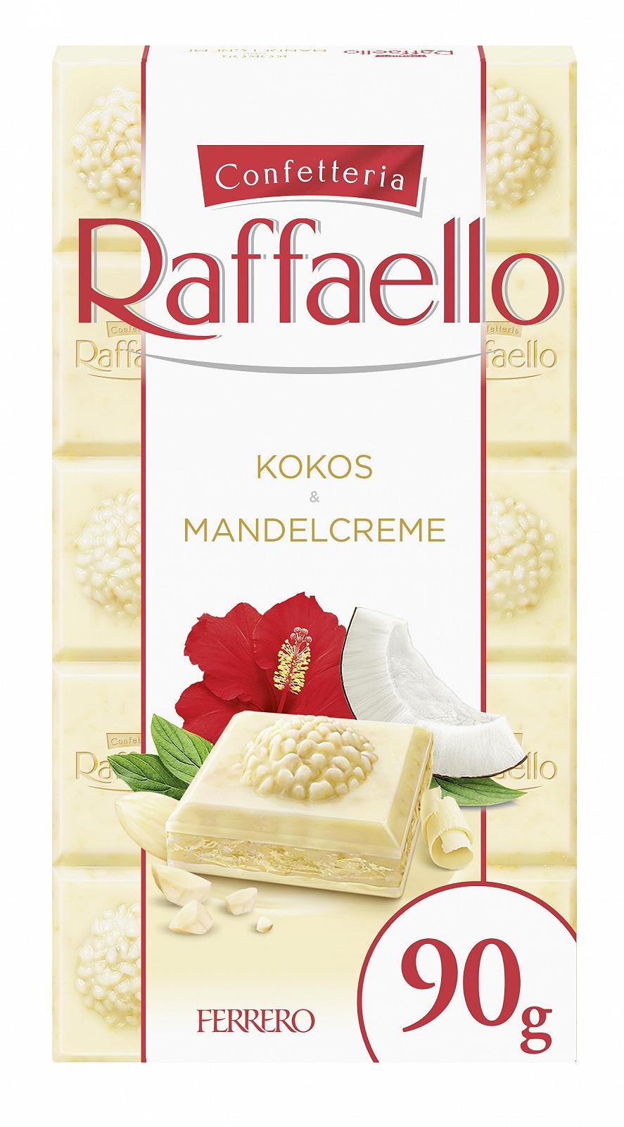 Батончик Ferrero Raffaello Белый шоколад с кокосом и миндальным кремом 90г, фото №4