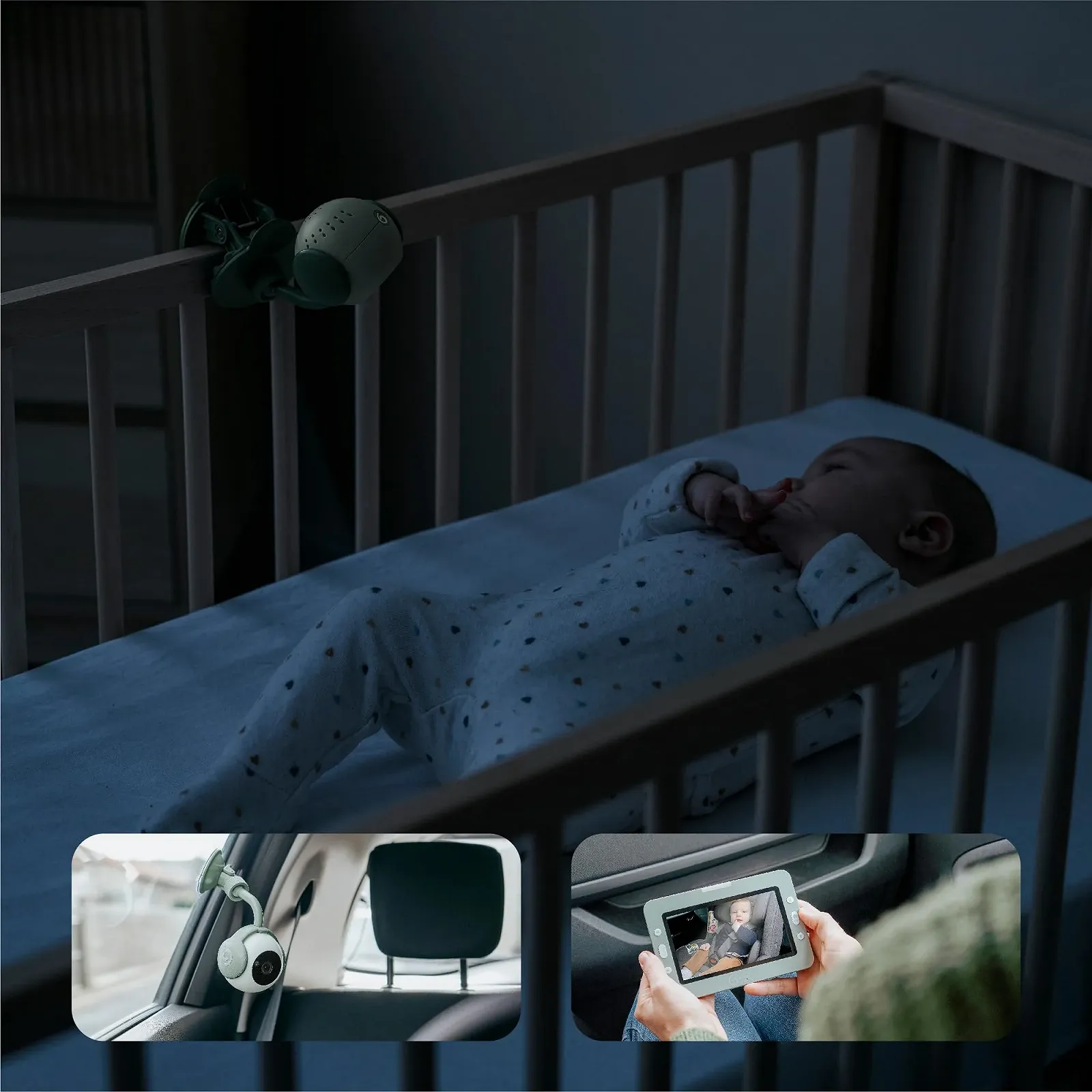 Відеоняня Babymoov Yoo GO Plus HD, 5-дюймовий дисплей HD якості 720p, 8 годин автономної роботи, технологія сну, фото №6