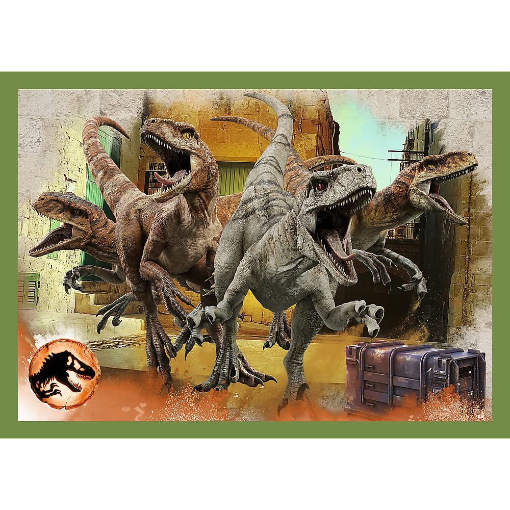 Пазл Trefl Jurassic World Dominion Menacing Dinosaurs 4 в 1 (35, 48, 54, 70 элементов), фото №9