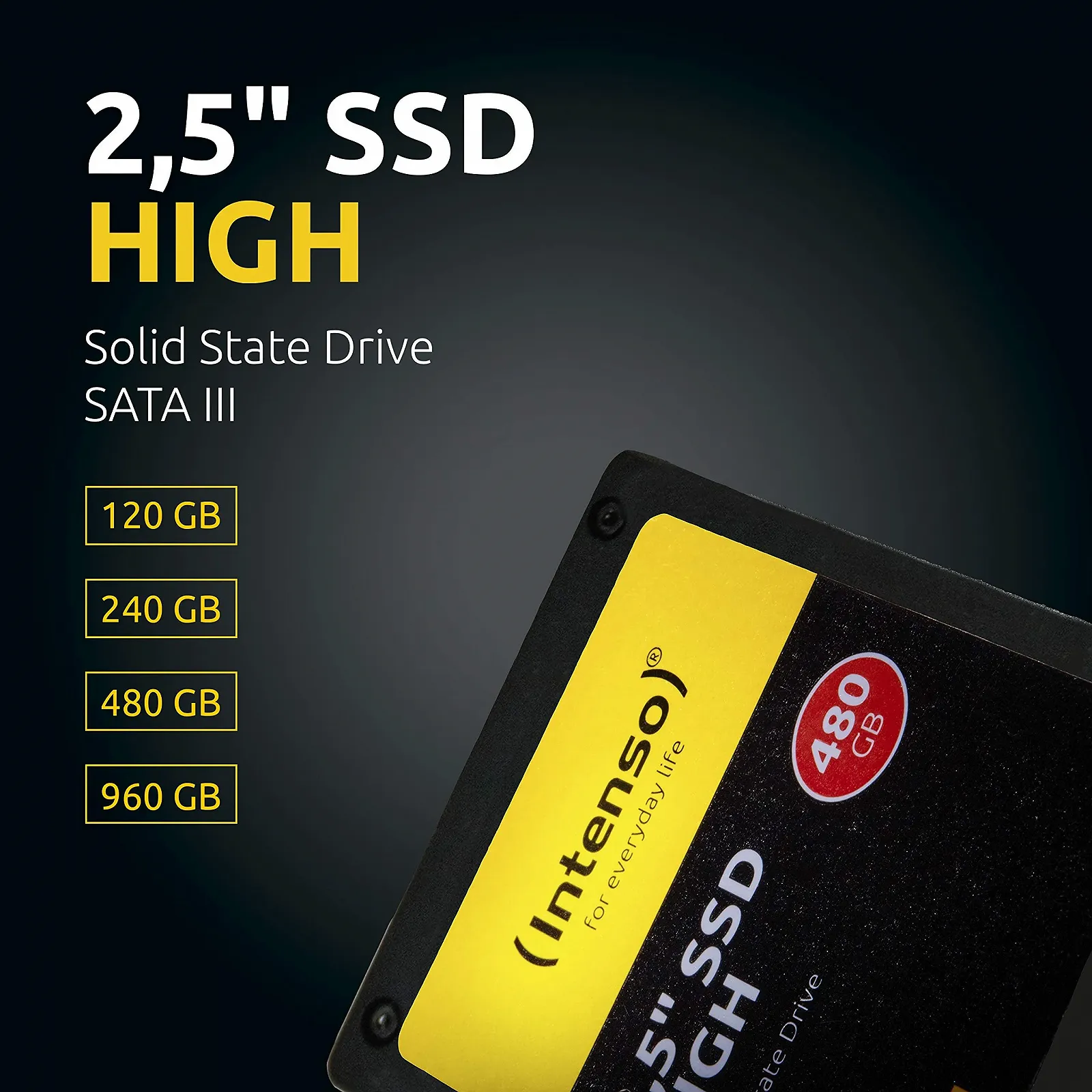 Внутренний SSD Intenso High Performance 120 GB, фото №3