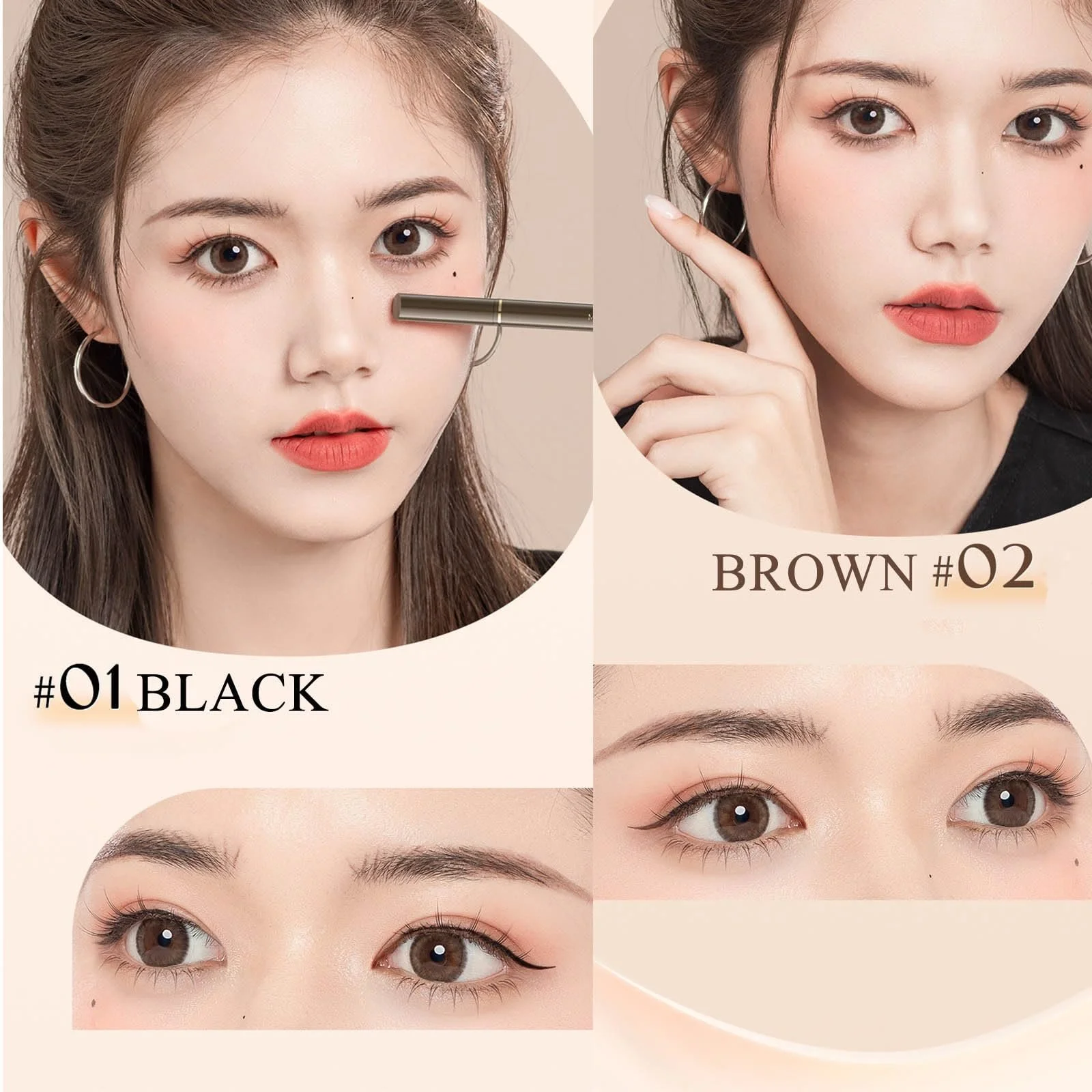 Рідка Підводка для очей Bicolour ультратонка швидковисихаюча водостійка стійка, фото №7 Рідка Підводка для очей Bicolour ультратонка швидковисихаюча водостійка стійка, фото №7