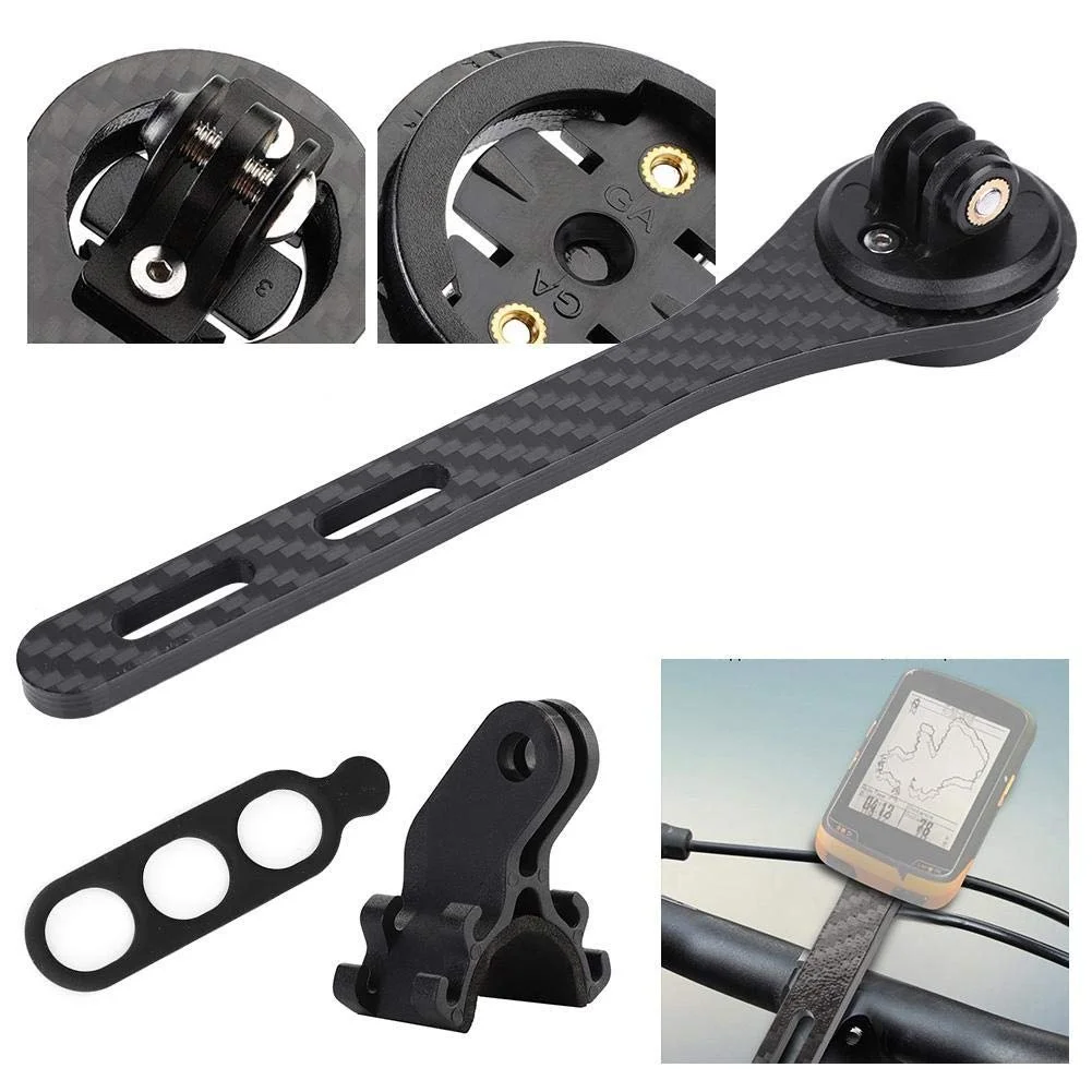 Крепление для велокомпьютера Integrated Handlebar Stem Carbon Fiber для Garmin / Bryton / GoPro, фото №5