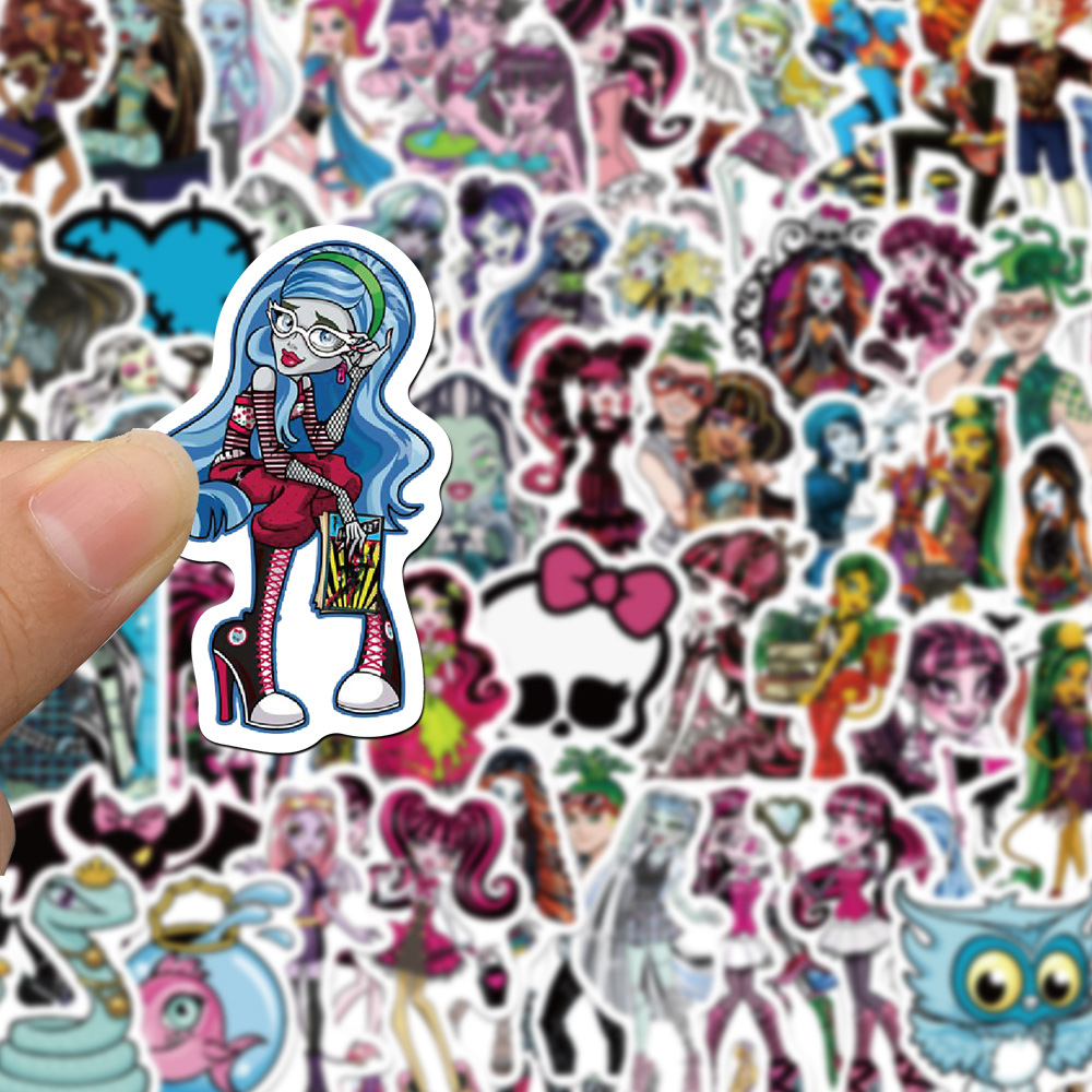 Монстер Хай наклейки наклейки Monster High аксесуари набір наклейок наклейки 70 шт, фото №7