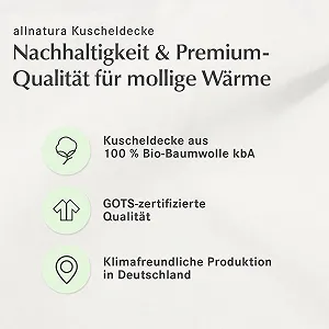 Покривало Плюшева Бавовняна allnatura Cotona-Natura Cream Tone, 140 x 200 см synthetic.ua - Фото 1