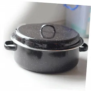 Жаровня эмалированная Multifunktionsbräter многофункциональная для гриля и запекания с крышкой synthetic.ua - Фото 1