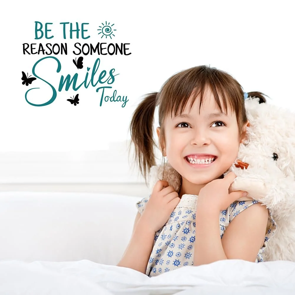 Наклейка на стіну SUPERDANT Motivational Text Proactive Smile вінілова, фото №5