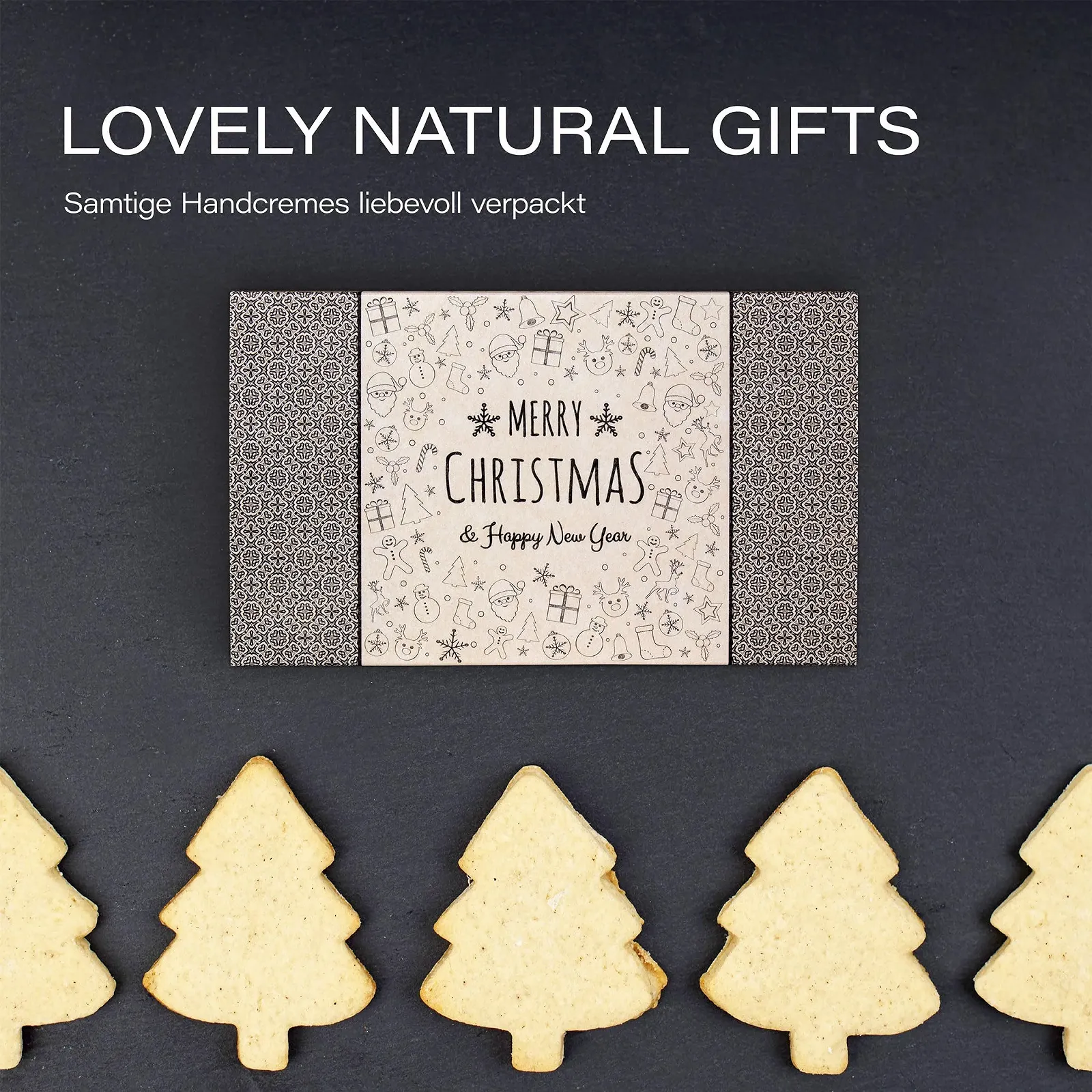 Набір подарунковий кремів для рук Natural Cosmetics 3 шт з органічними оліями Дорожні розміри у подарунковій коробці, фото №2